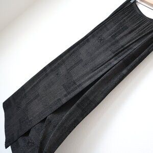 Vintage 90s Chico's Travelers Faux Wrap Maxi Skirt | M